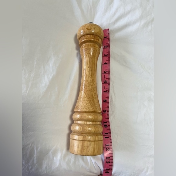 12" Tall Mr. Dudley Wooden Pepper Mill Grinder - Picture 4 of 5